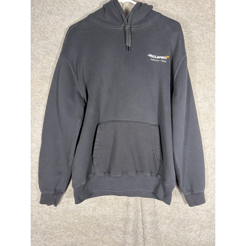 Hollister McLaren Formula 1 Team Hoodie Black Graphic F1 Race Car Mens Medium
